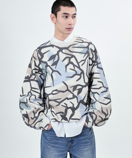 M TO R（ムウトアール）の「NEW CAMO PRINT SWEAT SHIRTS（スウェット・レディース・ホワイト/ベージュ系その他・38/40/42）」の4枚目の写真