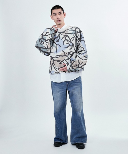 M TO R（ムウトアール）の「NEW CAMO PRINT SWEAT SHIRTS（スウェット・レディース・ホワイト/ベージュ系その他・38/40/42）」の3枚目の写真