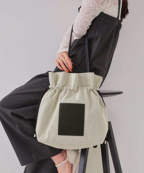 セール】【A4サイズ対応】巾着ドロストーリングトートバッグ（トート