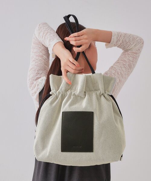 セール】【A4サイズ対応】巾着ドロストーリングトートバッグ（トート