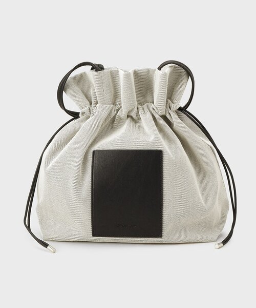 OPAQUE.CLIP（オペークドットクリップ）の「【A4サイズ対応】巾着ドロストーリングトートバッグ（トートバッグ・レディース・ナチュラル/ブラック系4/ブラウン系5/ブラック・00）」の17枚目の写真