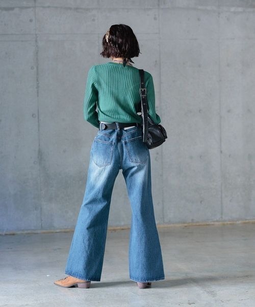 PAGEBOY（ページボーイ）の「シシュウロゴシアーリブカーディガン（カーディガン/ボレロ・レディース・ブラック/オフホワイト/モスグリーン/ピンク/ローズ系/ブルー系その他・FREE）」の21枚目の写真