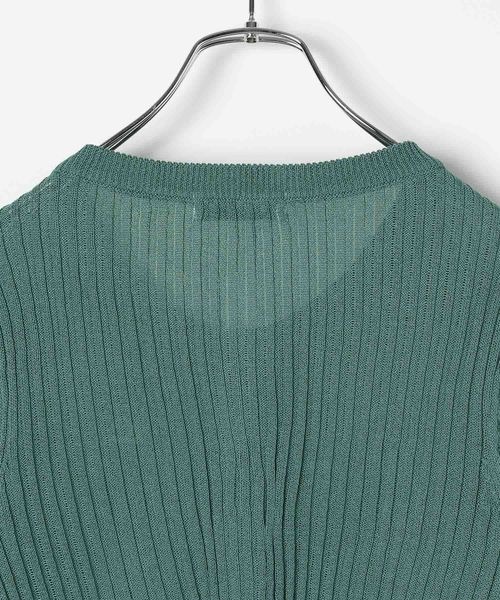 PAGEBOY（ページボーイ）の「シシュウロゴシアーリブカーディガン（カーディガン/ボレロ・レディース・ブラック/オフホワイト/モスグリーン/ピンク/ローズ系/ブルー系その他・FREE）」の11枚目の写真