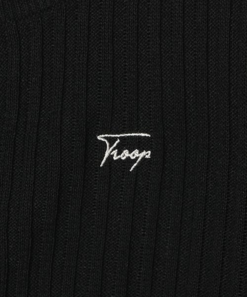 PAGEBOY（ページボーイ）の「シシュウロゴシアーリブカーディガン（カーディガン/ボレロ・レディース・ブラック/オフホワイト/モスグリーン/ピンク/ローズ系/ブルー系その他・FREE）」の9枚目の写真