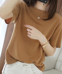 前後2way機能夏服半袖サマーニット