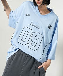 【Alfred Alex】ゲームデザイン ナンバリング ビッグホッケーTシャツ