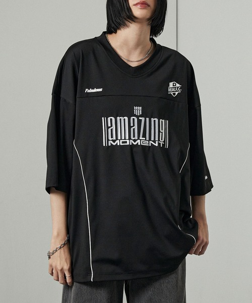 Alfred Alex】ゲームデザイン ナンバリング ビッグホッケーTシャツ