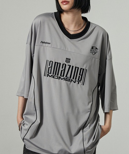 Alfred Alex】ゲームデザイン ナンバリング ビッグホッケーTシャツ