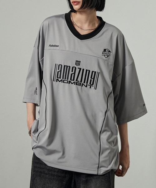 Alfred Alex】ゲームデザイン ナンバリング ビッグホッケーTシャツ