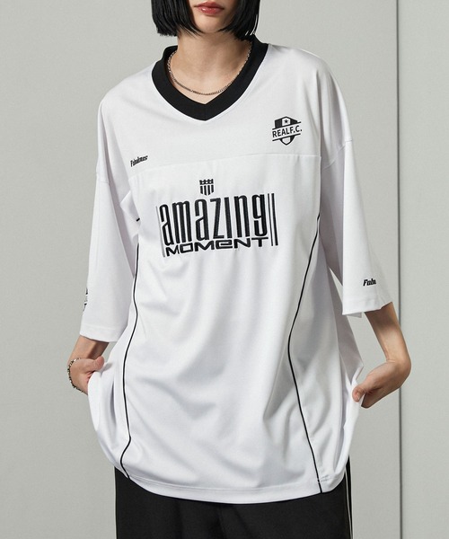 Alfred Alex】ゲームデザイン ナンバリング ビッグホッケーTシャツ