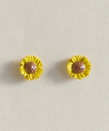 Zoule ゾーラ:FLOWER LETTER SERIES flower letter4 花言葉 アジサイ クローバー ヒマワリ ピアス