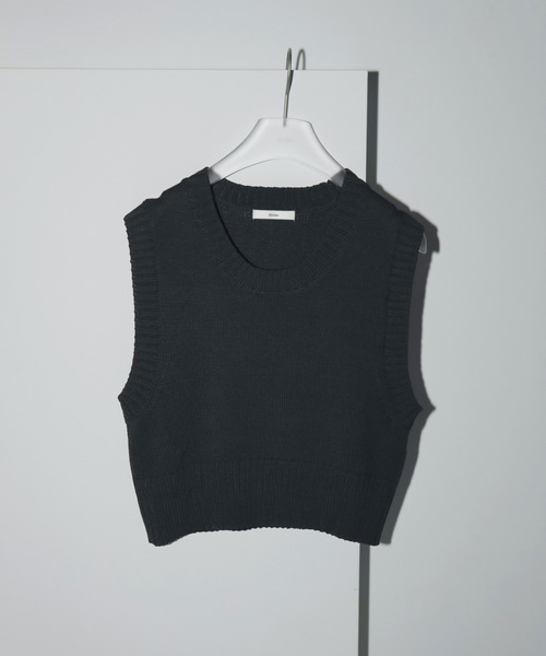 Mix Knit Vest（ベスト）｜anuke（アンヌーク）のファッション
