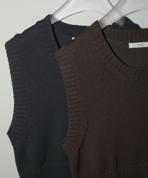 anuke ANUKE(アンヌーク）Knotyarn Knit Vest 即日発送