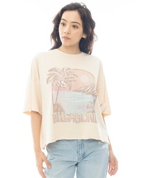 BILLABONG レディース GRAPHIC WIDE LOOSE CROPPED TEE Tシャツ 【2025年春夏モデル】/ビラボングラフィッククロップド半袖Tシャツ