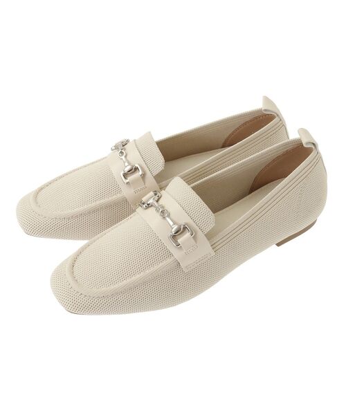 Green　Parks（グリーンパークス）の「・richblue ニットローファー（ローファー・レディース・アイボリー/ブラック・LL/L/S/M）」の2枚目の写真