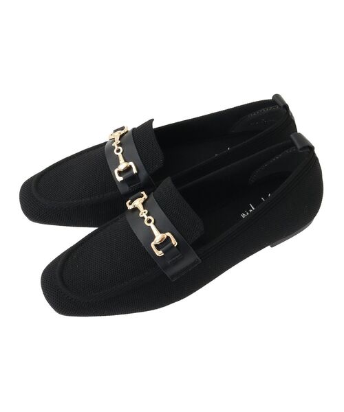 Green　Parks（グリーンパークス）の「・richblue ニットローファー（ローファー・レディース・アイボリー/ブラック・LL/L/S/M）」の12枚目の写真