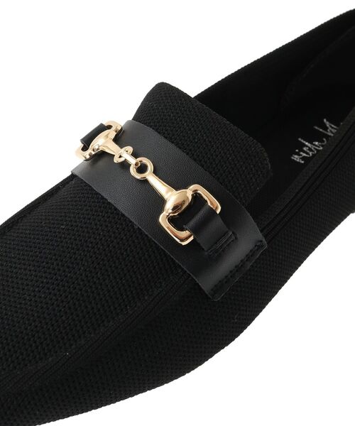 Green　Parks（グリーンパークス）の「・richblue ニットローファー（ローファー・レディース・アイボリー/ブラック・LL/L/S/M）」の7枚目の写真