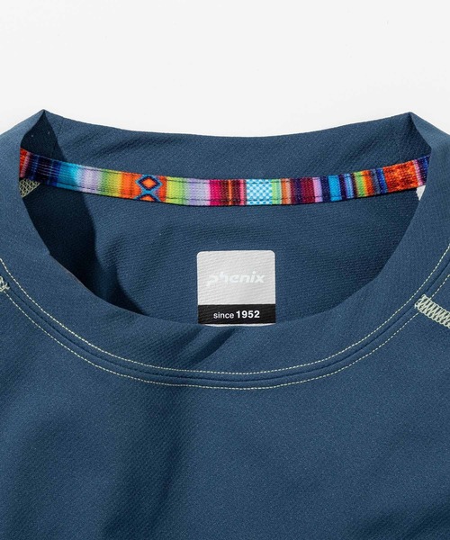 phenix outdoor（フェニックスアウトドア）の「phenix OUTDOOR(フェニックスアウトドア) メンズ クルーネック インナー長袖Tシャツ ロングTシャツ (吸水速乾 / 通気性)（Tシャツ/カットソー・メンズ・グレー/ブルーグリーン/ブラック・XL/L/M/S）」の22枚目の写真