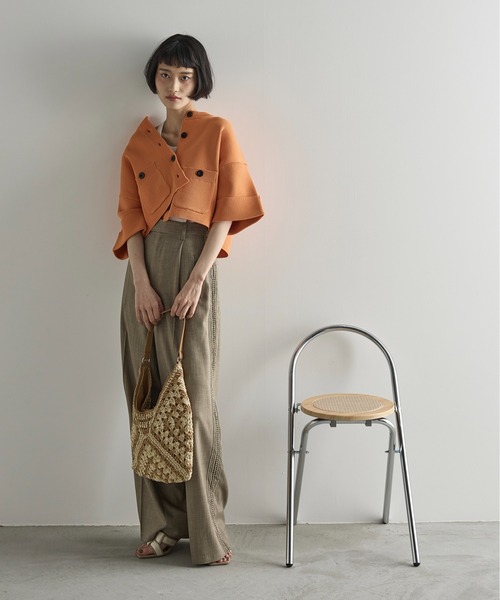 THE YOn(ザヨン)の「トライアングルエスニックペーパートート(ショルダーバッグ・レディース・ブラック/ベージュ・FREE)」の21枚目の写真