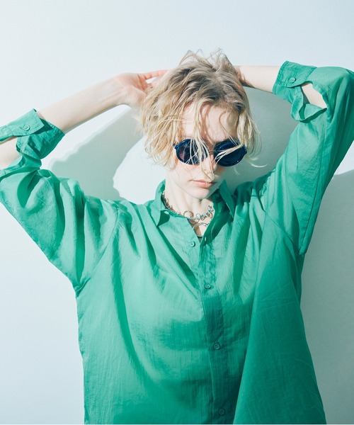 セール】B2889 シアーＢＩＧシャツ（シャツ/ブラウス）｜RNA（アール