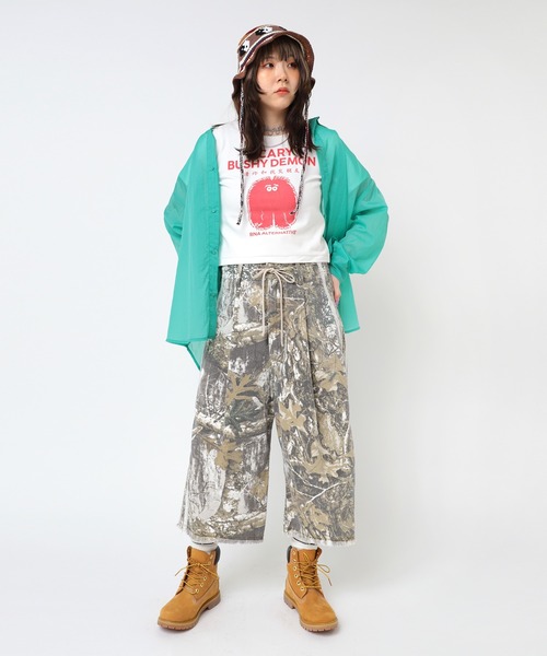RNA(アールエヌエー)の「B2889 シアーBIGシャツ(シャツ/ブラウス・レディース・グレー/ピンク/グリーン・MEDIUM)」の18枚目の写真