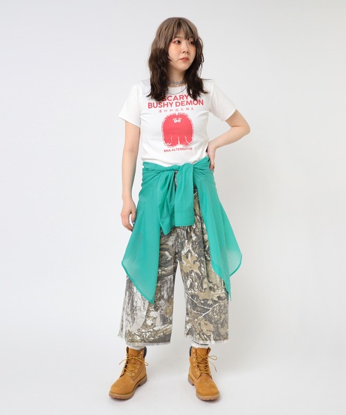 RNA(アールエヌエー)の「B2889 シアーBIGシャツ(シャツ/ブラウス・レディース・グレー/ピンク/グリーン・MEDIUM)」の11枚目の写真