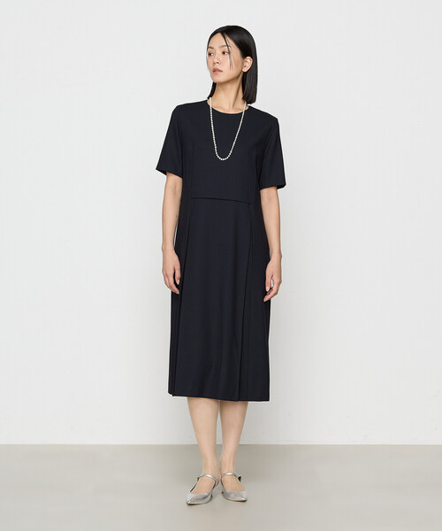 COMME CA(コムサ)の「ウールジョーゼット ワンピース(ワンピース・レディース・ダークネイビー・9号/11号)」の12枚目の写真