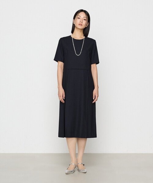 COMME CA(コムサ)の「ウールジョーゼット ワンピース(ワンピース・レディース・ダークネイビー・9号/11号)」の11枚目の写真