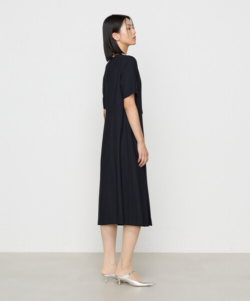 COMME CA(コムサ)の「ウールジョーゼット ワンピース(ワンピース・レディース・ダークネイビー・9号/11号)」の10枚目の写真