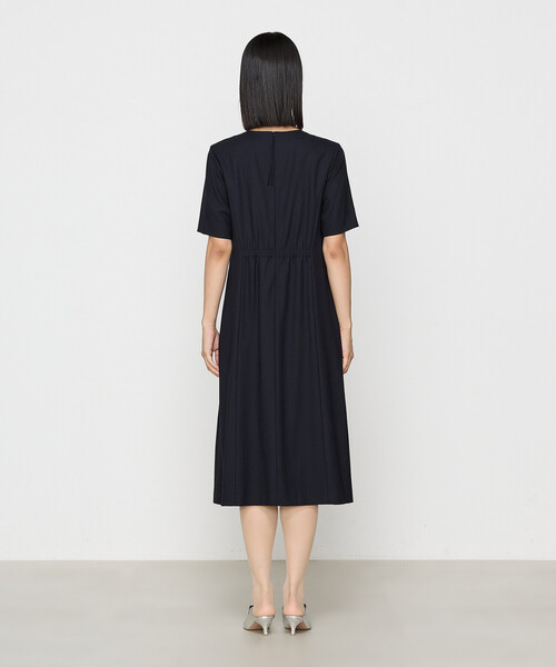 COMME CA(コムサ)の「ウールジョーゼット ワンピース(ワンピース・レディース・ダークネイビー・9号/11号)」の7枚目の写真