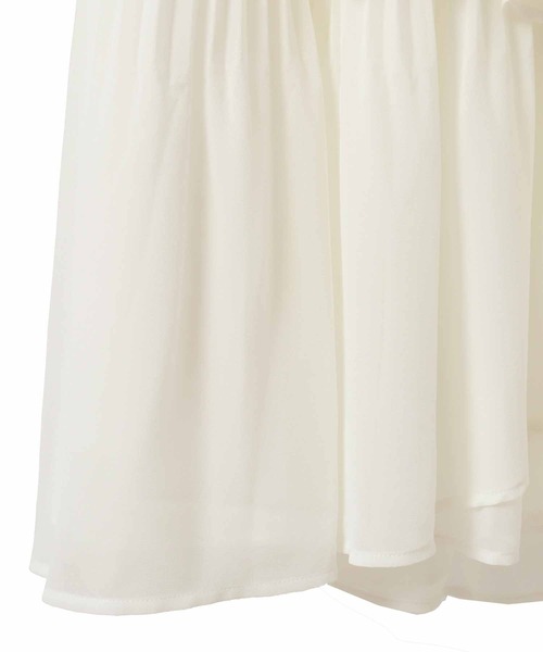 31 Sons de mode（トランテアン　ソン　ドゥ　モード）の「プリーツティアードスカート（スカート・レディース・ブラック/オフホワイト/ピンク・フリー）」の7枚目の写真