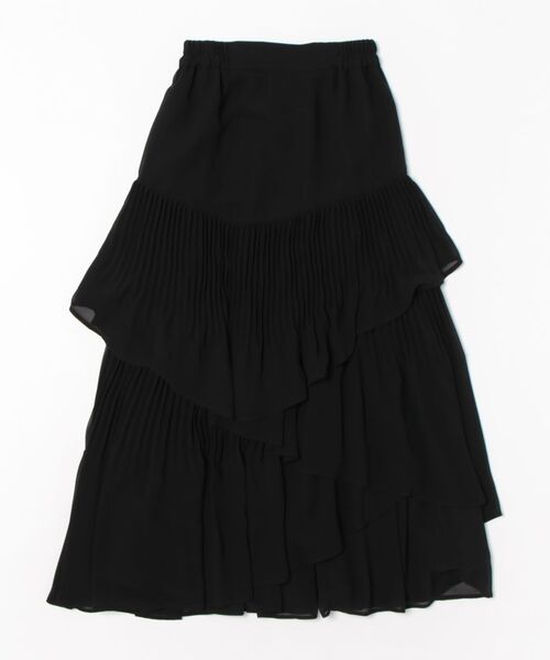 31 Sons de mode（トランテアン　ソン　ドゥ　モード）の「プリーツティアードスカート（スカート・レディース・ブラック/オフホワイト/ピンク・フリー）」の10枚目の写真