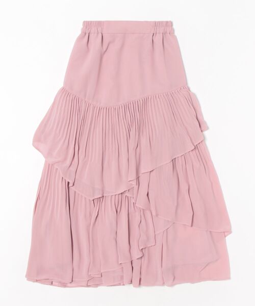 31 Sons de mode（トランテアン　ソン　ドゥ　モード）の「プリーツティアードスカート（スカート・レディース・ブラック/オフホワイト/ピンク・フリー）」の12枚目の写真