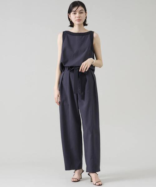 Tiara（ティアラ）の「バイカラーノースリーブブラウス（セットアップ可）（シャツ/ブラウス・レディース・ベージュ/チャコールグレー/ブラック・FREE）」の18枚目の写真