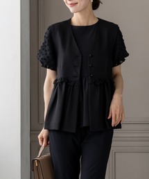 新品未使用。noir kei ninomiya フリルノーカラージャケット noir kei ninomiya 2021AW フリル付きロングジャケットが入荷