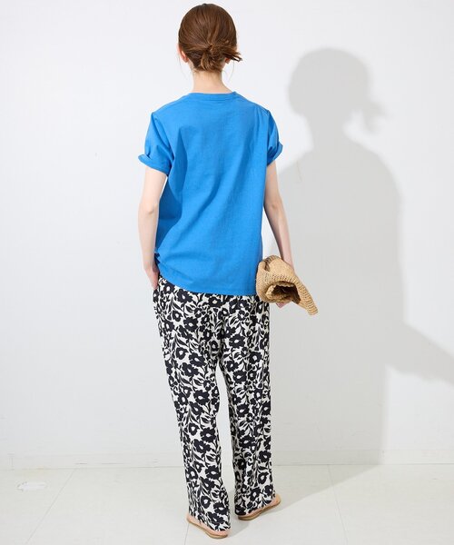SLOBE IENA(スローブイエナ)の「printイージーパンツ(その他パンツ・レディース・アイボリー/サックスブルー/ブラック系その他・FREE)」の5枚目の写真