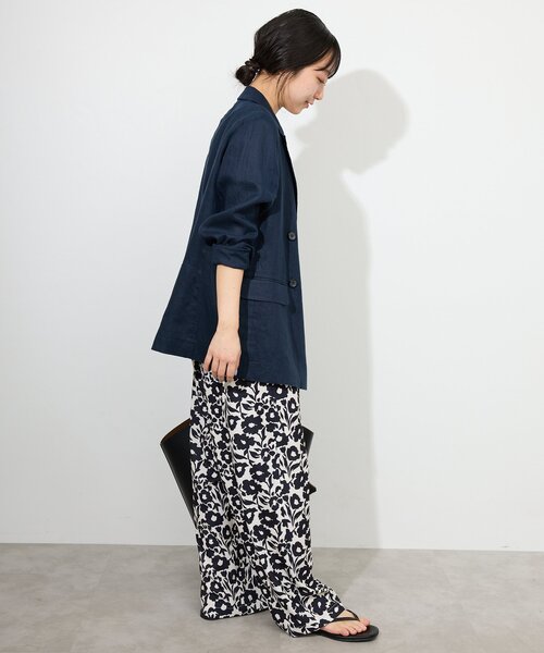 SLOBE IENA(スローブイエナ)の「printイージーパンツ(その他パンツ・レディース・アイボリー/サックスブルー/ブラック系その他・FREE)」の7枚目の写真