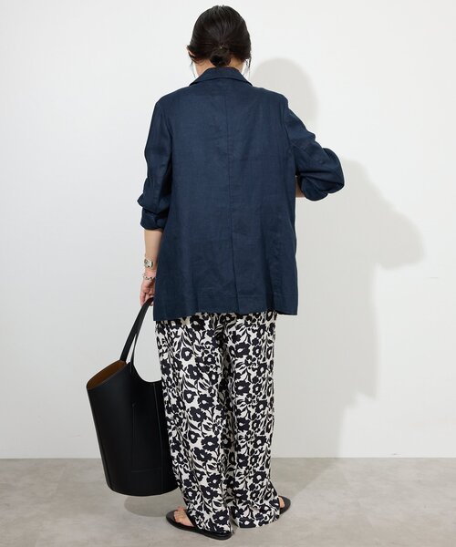 SLOBE IENA(スローブイエナ)の「printイージーパンツ(その他パンツ・レディース・アイボリー/サックスブルー/ブラック系その他・FREE)」の8枚目の写真