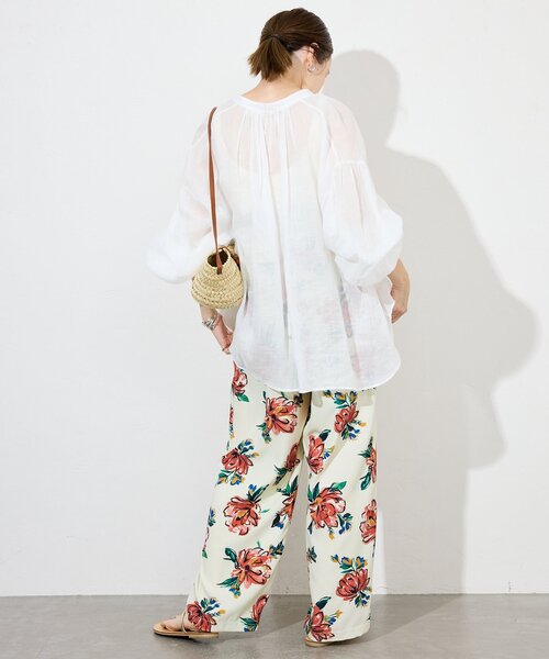 SLOBE IENA(スローブイエナ)の「printイージーパンツ(その他パンツ・レディース・アイボリー/サックスブルー/ブラック系その他・FREE)」の11枚目の写真