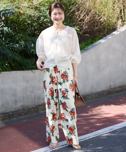 SLOBE IENA プリントデザインイージーパンツ　新品未使用　値下げ終了 SLOBE IENA｜printイージーパンツ | Rakuten Fashion(楽天