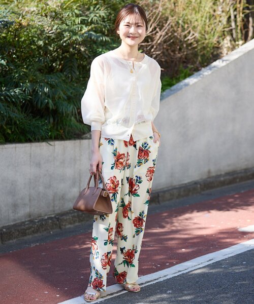 SLOBE IENA(スローブイエナ)の「printイージーパンツ(その他パンツ・レディース・アイボリー/サックスブルー/ブラック系その他・FREE)」の14枚目の写真