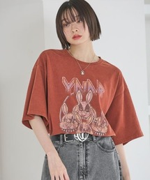 Anui | 【UNISEX/2サイズ展開】ビンテージヤンラビロックTシャツ(Tシャツ/カットソー)