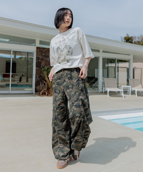 Anui(アニュイ)の「【UNISEX/2サイズ展開】ビンテージヤンラビロックTシャツ(Tシャツ/カットソー・レディース・オフホワイト/ブラック/エンジ・MEDIUM/LARGE)」の8枚目の写真