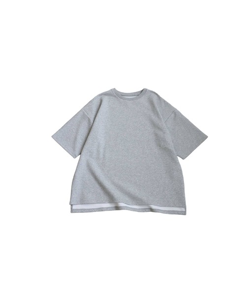antiqua(アンティカ)の「ポンチ半袖Tシャツ(Tシャツ/カットソー・レディース・ホワイト/ライム/杢グレー/ブラック/ブルーグリーン・ONESIZE)」の16枚目の写真