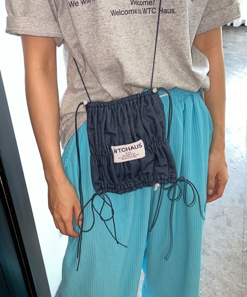WELCOMETOCCC(ウェルカムシシシ)の「WELCOMETOCCC/PPIPP BAG(ショルダーバッグ・レディース・インディゴブルー/その他1/ブラック・0)」の1枚目の写真