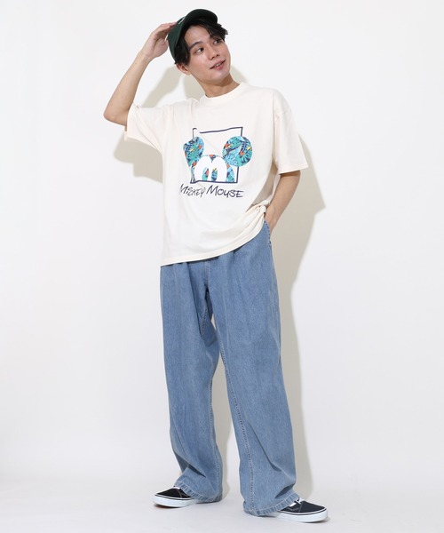 Disney(ディズニー)の「【綿100%】 親子お揃い ディズニー リゾート柄Tシャツ 0546A(Tシャツ/カットソー・メンズ・ホワイト系1/ホワイト系2/チェリーピンク/グリーン系その他7・S/M/L/XL)」の8枚目の写真