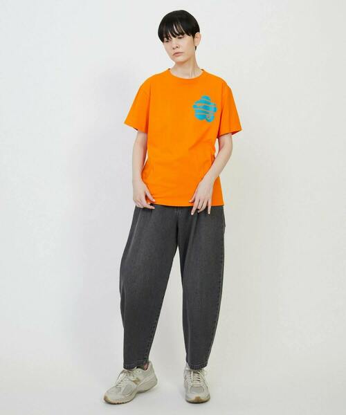 FRAPBOIS（フラボア）の「パーキーT（Tシャツ/カットソー・レディース・ホワイト/オレンジ/ネイビー・1/2）」の21枚目の写真