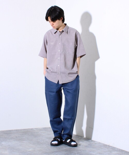 GLOSTER（グロスター）の「【GLOSTER/グロスター】リネン100% イージーパンツ リラックスフィット（その他パンツ・メンズ・ネイビー/ブルー/オリーブ/ベージュ/グレイッシュベージュ・S/M/L/XL）」の6枚目の写真