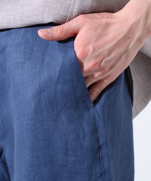 GLOSTER（グロスター）の「【GLOSTER/グロスター】リネン100% イージーパンツ リラックスフィット（その他パンツ・メンズ・ネイビー/ブルー/オリーブ/ベージュ/グレイッシュベージュ・S/M/L/XL）」の12枚目の写真