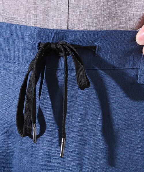 GLOSTER（グロスター）の「【GLOSTER/グロスター】リネン100% イージーパンツ リラックスフィット（その他パンツ・メンズ・ネイビー/ブルー/オリーブ/ベージュ/グレイッシュベージュ・S/M/L/XL）」の14枚目の写真